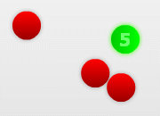 遊戲次數 : 共 2760 人玩過
好玩指數 : 3 星
現時冠軍 : alvtw
你的排名 : 第 八 名
每局收費 : 金錢 1 
獎金比率 : 20  分 = 1 
點擊進入 : 5 秒觸球 - 遊戲室
遊戲說明 : 運用滑鼠移動控制 , 避開紅色球 , 5 秒之內觸碰綠色球